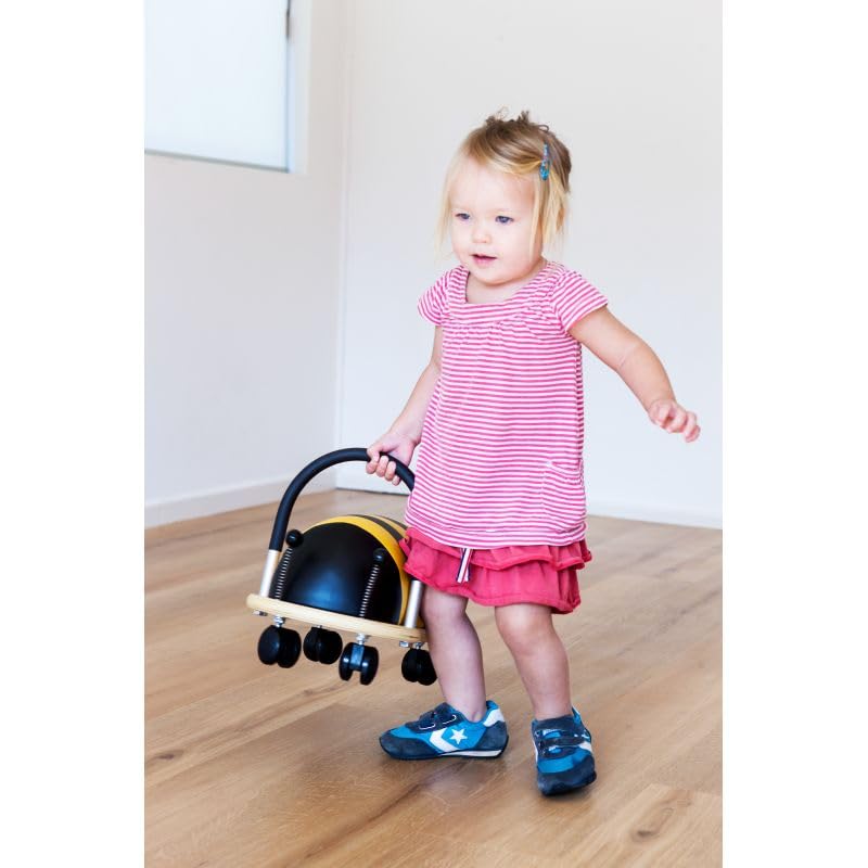 Wheelybug Toddler Wooden Ride-On - Small Bee | Ages 1-3 Years | Multi-Directional Castors 19