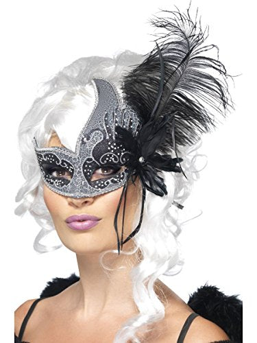 Maschera da donna Masquerade Dark Angel Eyemask di Smiffys