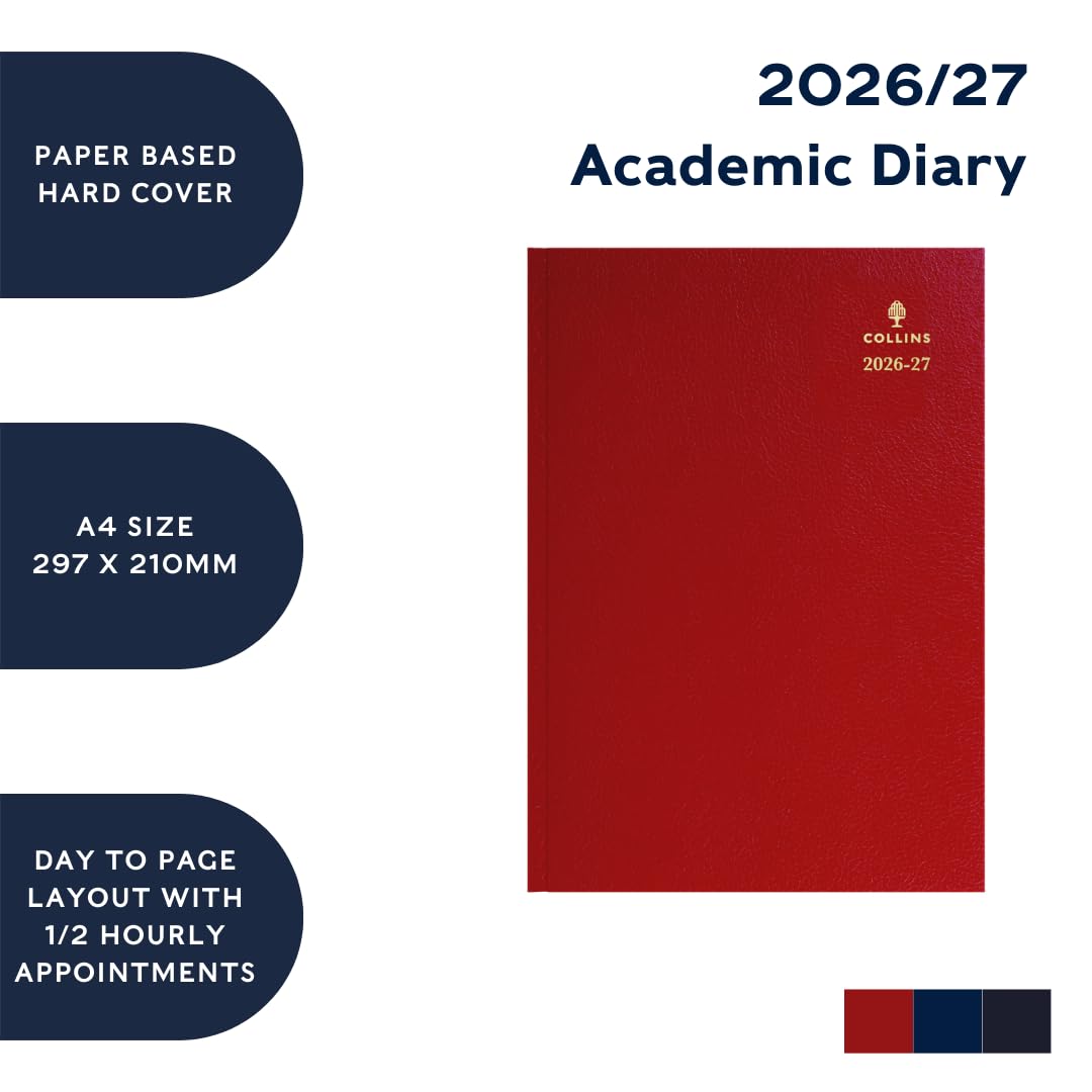 Collins 2026-2027 Mid/Academic Year Appointment Book & Planner - A4 Day-to-Page Organizer | July 2026 - July 2027 5