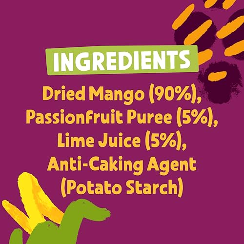 BEAR Fruit Dried Mango & Passionfruit Packs - Gently Baked, No Added Sugar, Vegan, 14 x 30g 3