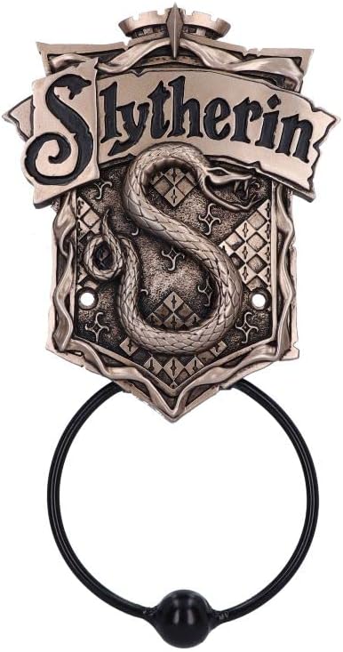 Nemesis Now Officially Licensed Harry Potter Slytherin Door Knocker, Bronze, 24.