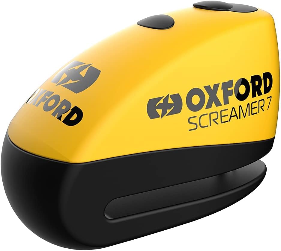 Oxford HD Chain Lock & Screamer 7 Alarm Disc Lock - Heavy Duty Security | 100dB Alarm | Key Replacement Service 7