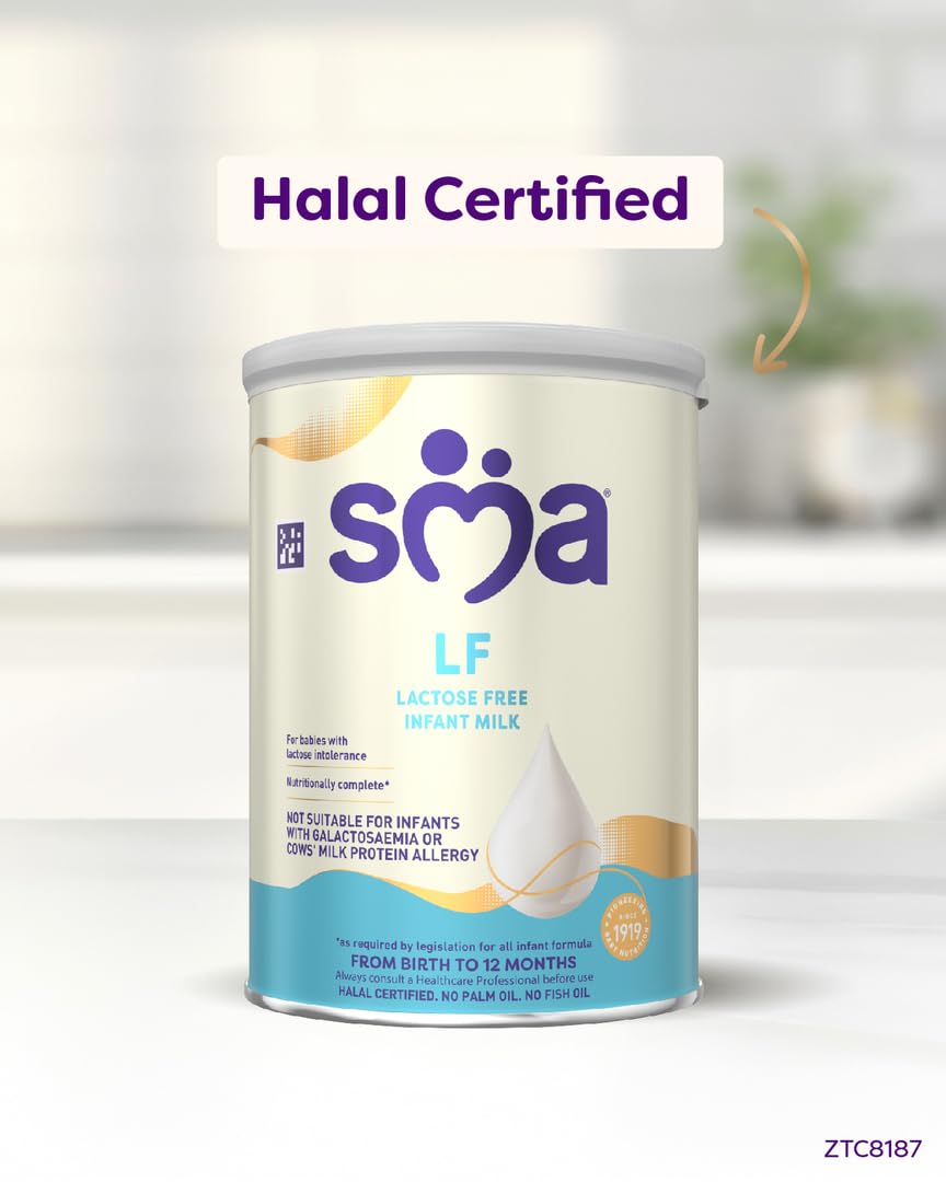 SMA Nutrition LF Lactose-Free Infant Milk Powder Formula - From Birth, 400g 4