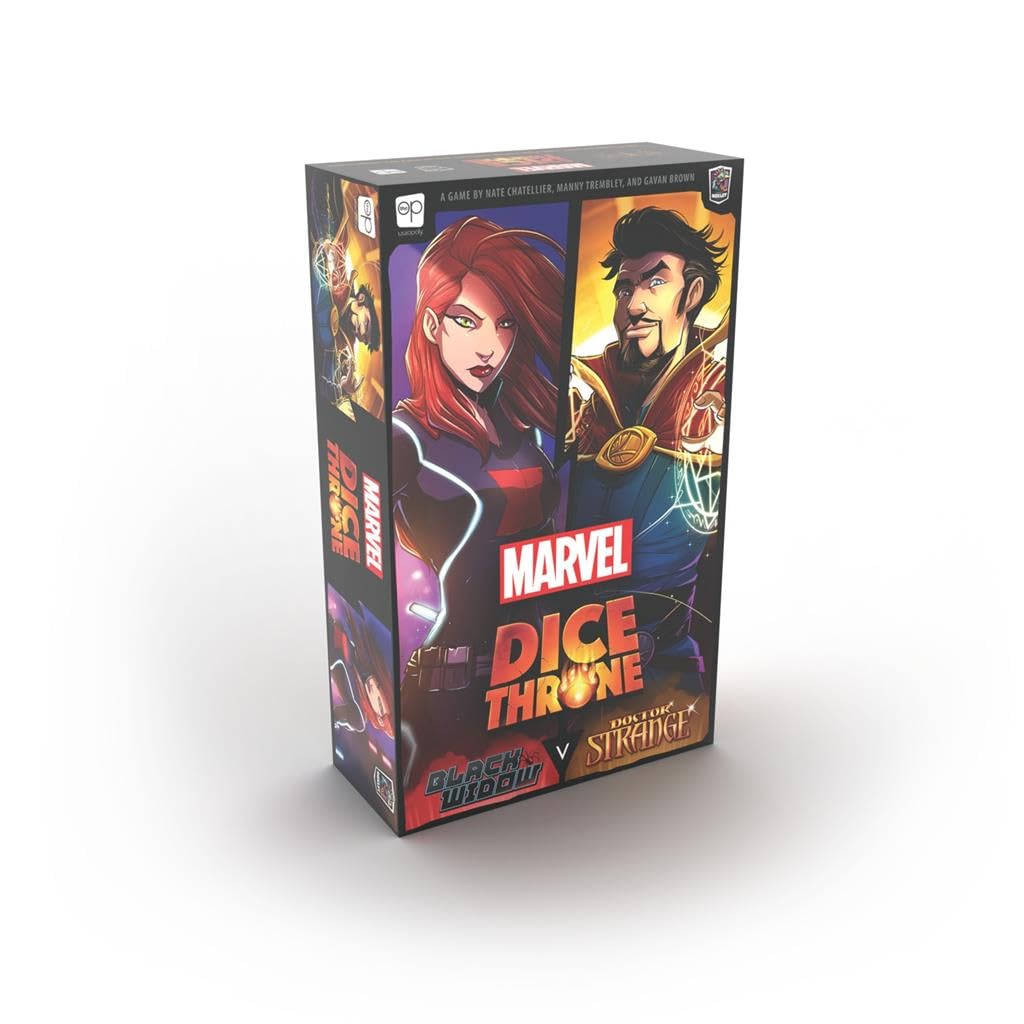 USAopoly Marvel Dice Throne Black Widow vs Doctor Strange Board Game