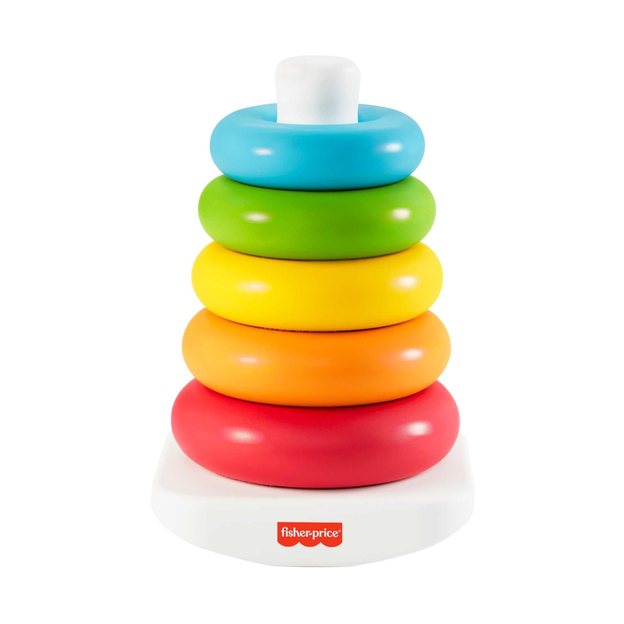 Fisher-Price Rock-a-Stack Baby Toy - 5 Colorful Rings, Roly-Poly Base | Ages 6M+