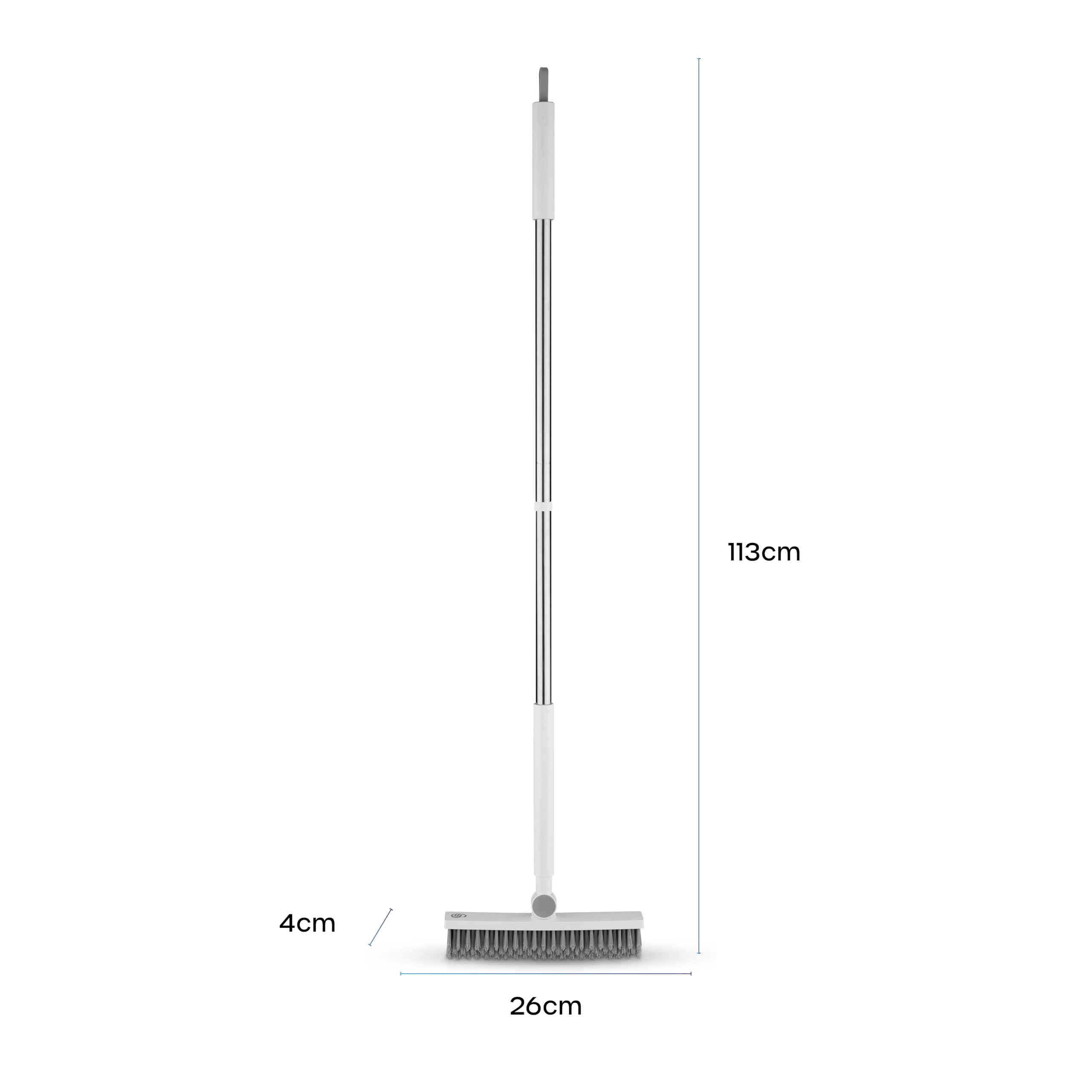 Swan Elevate Angled Floor Scrubbing Brush with Squeegee | 180° Pivoting Head | 5 Layer Bristles 6