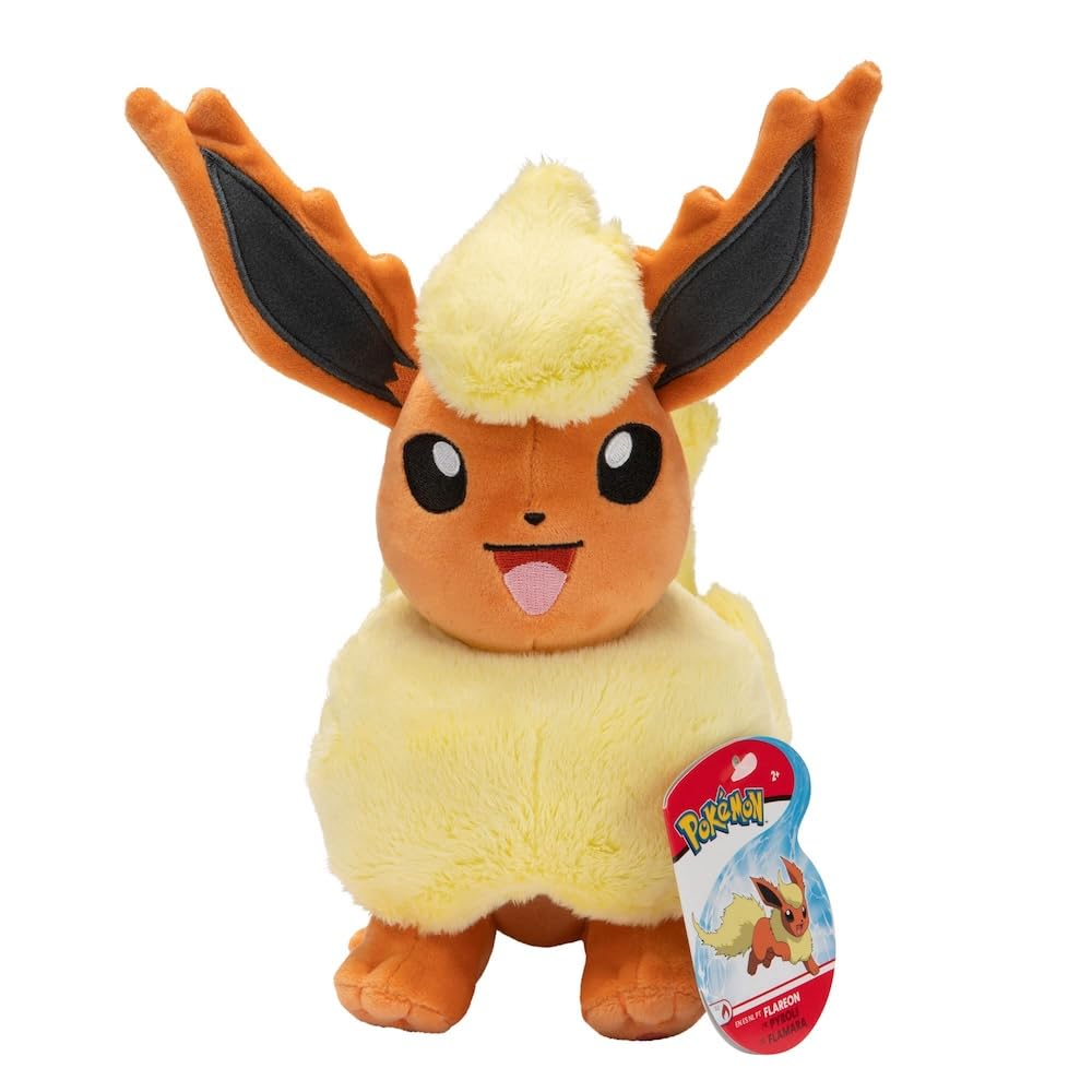 Pokémon Flareon 8-Inch Stuffed Animal Plush Toy | Super Soft Material | Authentic Details 1