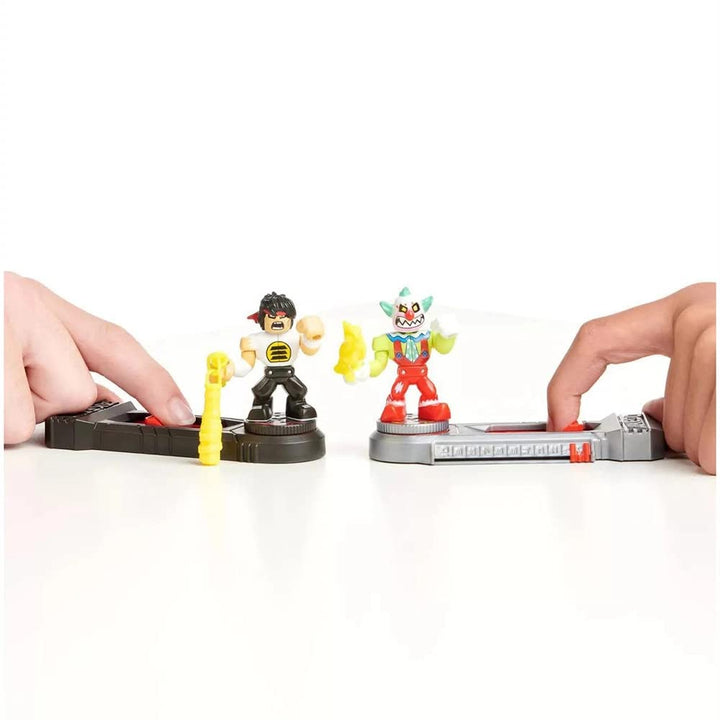 Akedo Ultimate Arcade Warriors Versus Pack - Chux Lee vs Crackup Mini Battling Action Figures for Ages 5-12