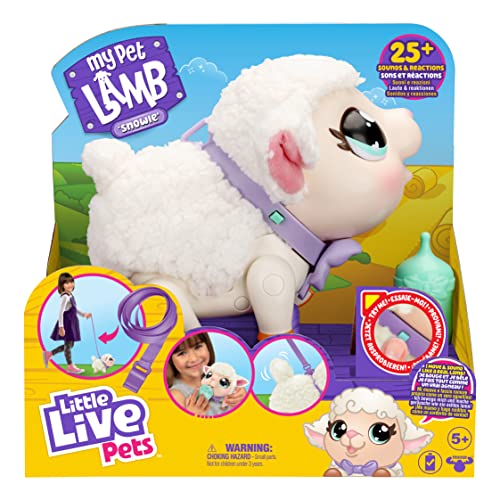 Little Live Pets Snowie Interactive Pet Lamb | Walks, Dances, 25+ Sounds | Ages 5+