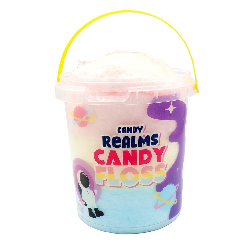 Candy Realms Floss Clouds Bucket, Fruit Flavoured Spun Sugar Classic | 50 g (Pack of 6) 3