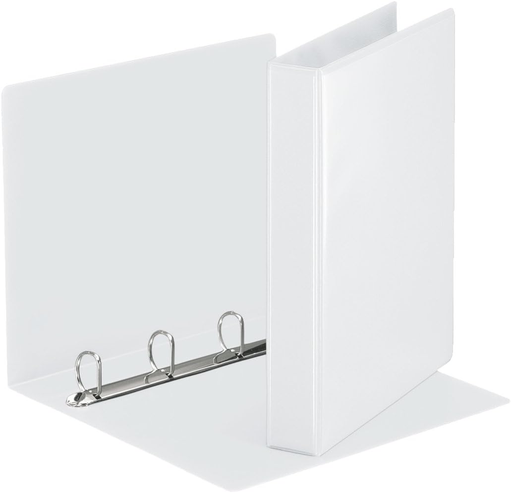 Esselte Essentials Presentation Binder, PP, 3 cm Ring Diameter, 49703 - A4, White