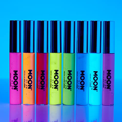 Moon Glow Neon UV Eye Liner 10ml Amarillo brilla intensamente bajo iluminación UV