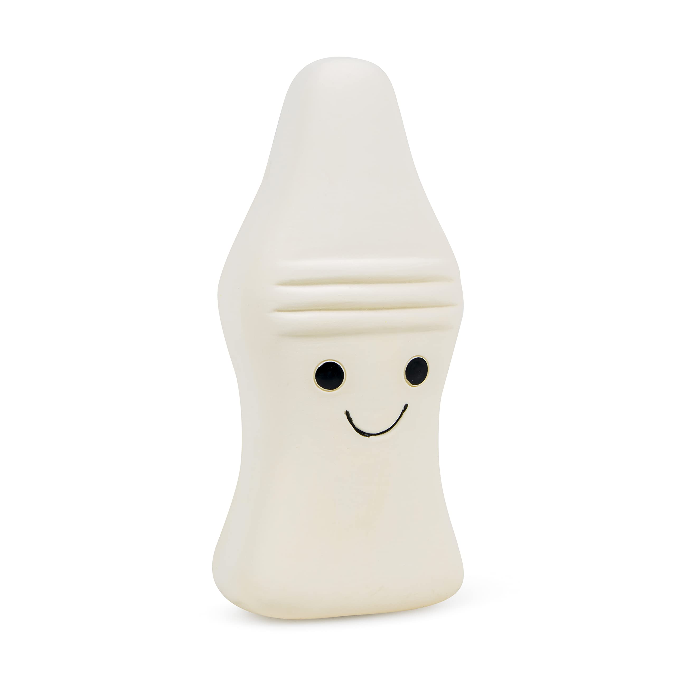 Petface Retro Ernie the Milk Bottle Latex Dog Toy | Lightweight Squeaker for Fetch | Natural Rubber