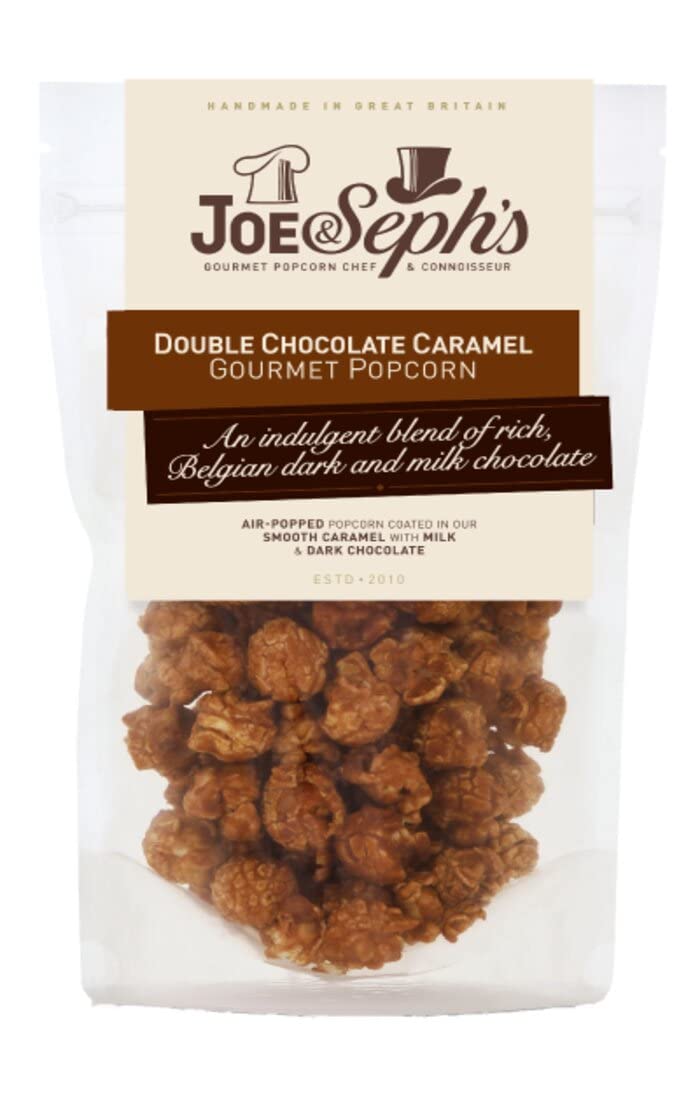 Joe & Seph's Double Chocolate Popcorn - 80g Pouch | Handmade Gourmet Snack 1