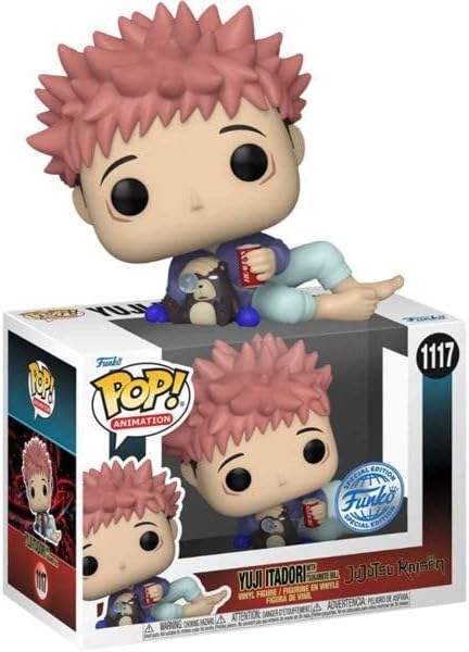 Funko Pop! Animation Jujutsu Kaisen - Itadori Yuji w/ Tsukamoto Doll Vinyl Figure