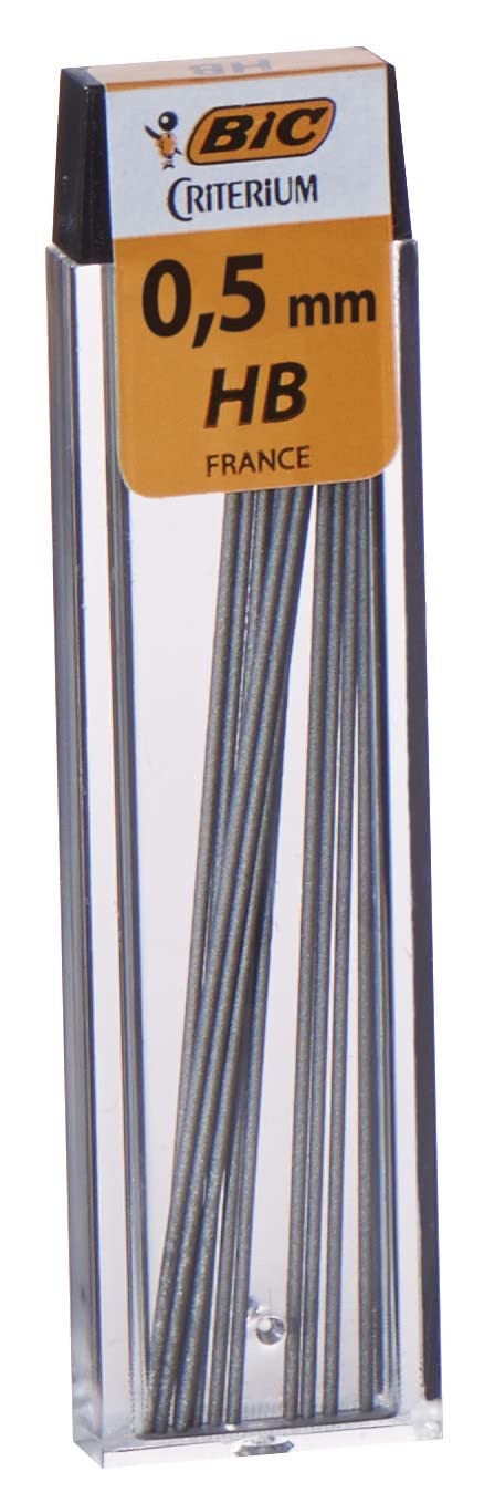 BIC Mechanical Pencil Leads - 0.5mm HB Graphite Refills | 2 Packs of 12 Leads 3