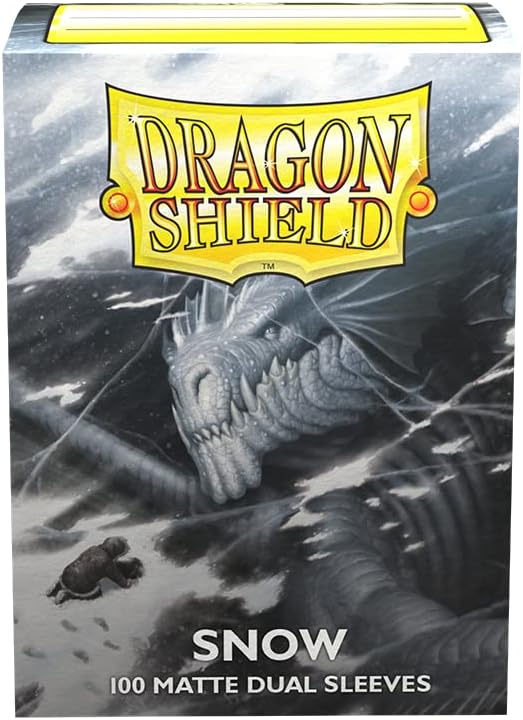 Dragon Shield Dual Matte Sleeves - Clear Front with Textured Matte Back for Card Protection