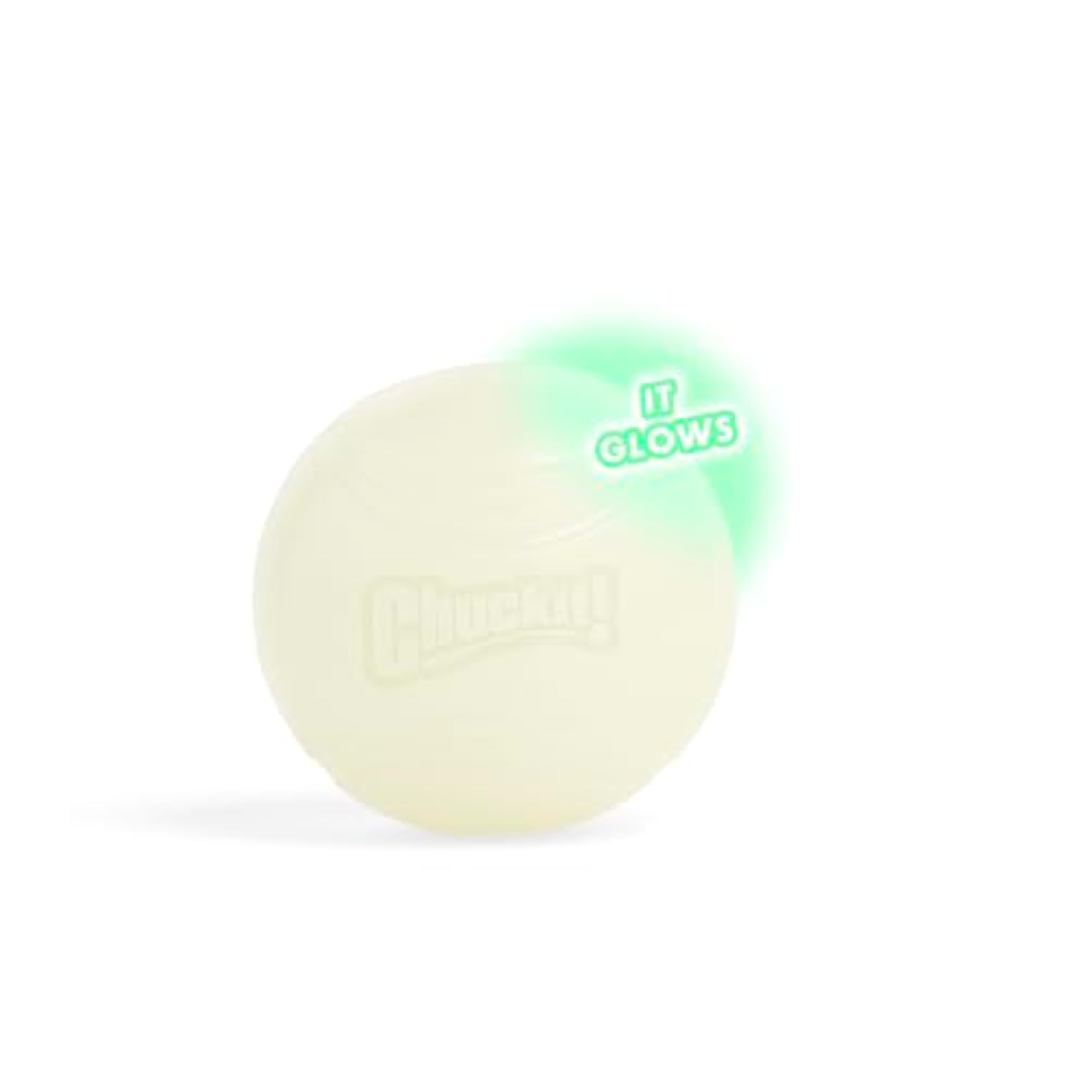 Chuckit! Max Glow Ball - Durable Rubber Fetch Toy | High Visibility | Large Size 1