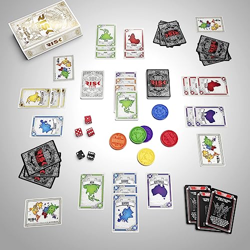 Hasbro Risk Strike - 2-5 Player Strategy Card and Dice Game (F6650)