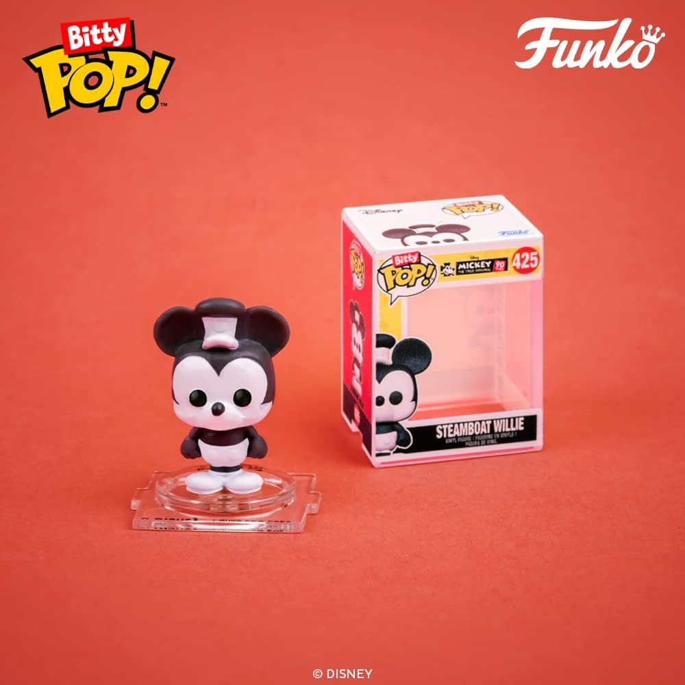 Funko Bitty POP! Disney - Minnie Mouse (Red Dress), Daisy Duck, Donald Duck & Mystery Figure Vinyl Set 2