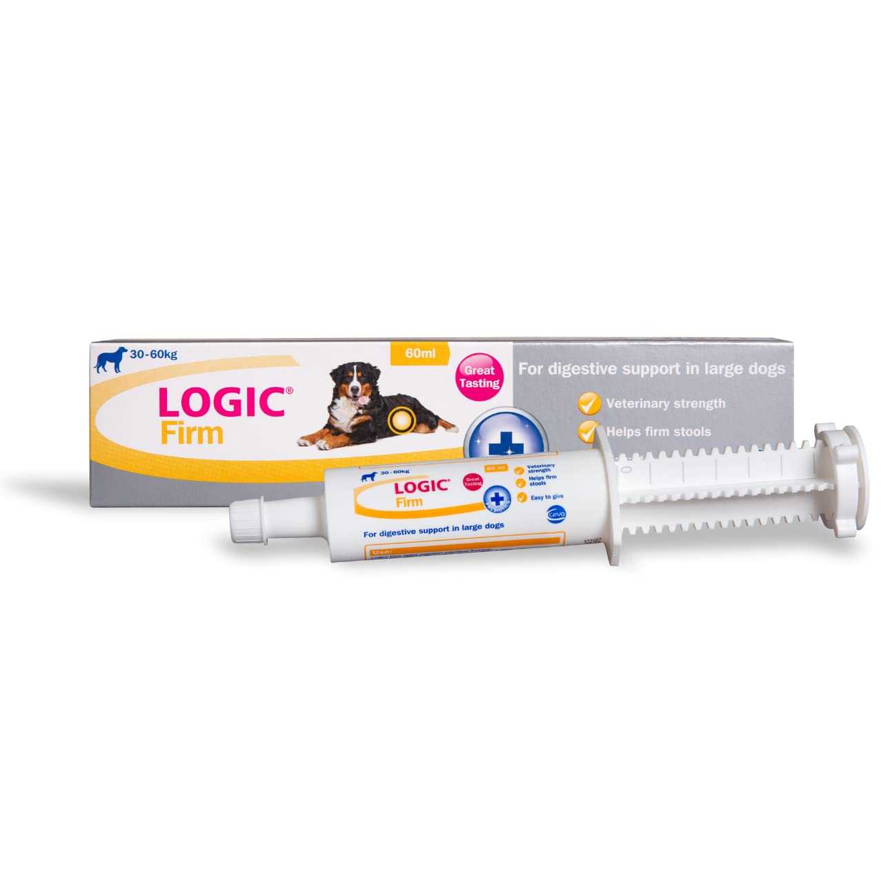 Logic Firm Digestive Support Paste for Large Dogs - Stool Firming & Diarrhea Aid | 6.38 Fl Oz 1