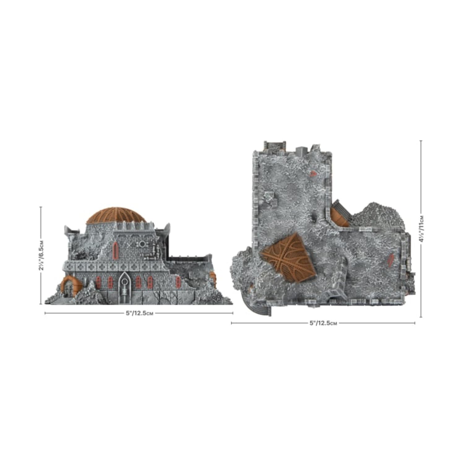 Gale Force Nine Mundus Imperialis Librarium Terrain Set (Damaged & Destroyed) 2