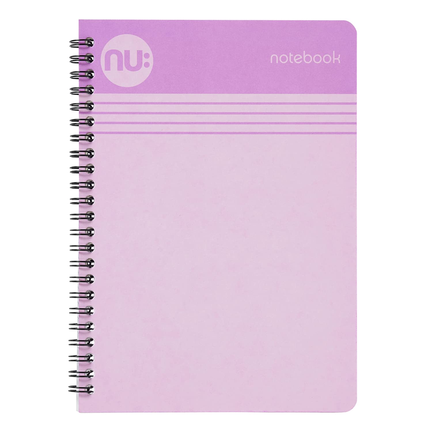 nu: A4 Wirebound Notebook - Cloud Pastels Lilac | 80gsm FSC Paper | 110 Pages