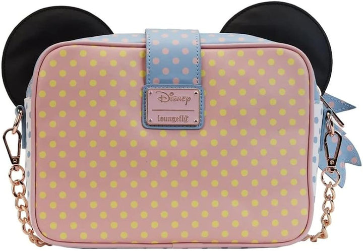 Loungefly Disney Minnie Mouse Pastel Polka Dot Crossbody Bag (Multi)