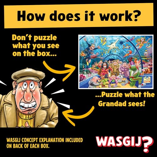Jumbo Wasgij Original 43 - Aquarium Antics 1000 Piece Jigsaw Puzzle 9