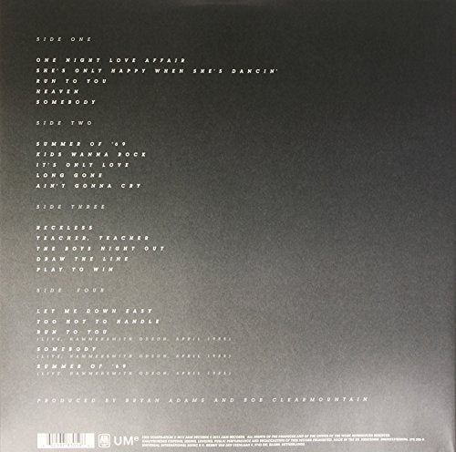 Bryan Adams - Reckless [2LP Vinyl]