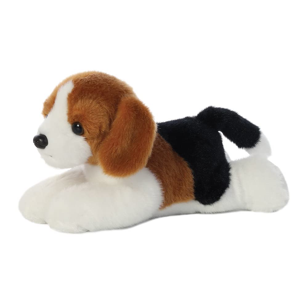 Aurora Mini Flopsies Homer Beagle - Soft Plush Toy for Babies & Toddlers 6