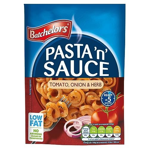 Batchelors Pasta 'n' Sauce Tomato, Onion & Herb Pasta Ready Meal, 99 g Pack of 7 6