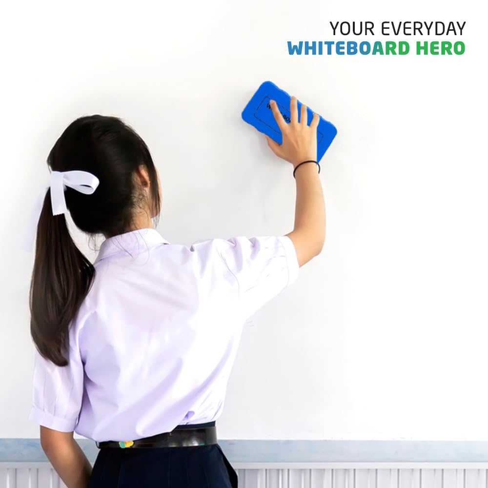 1ABOVE Whiteboard Dry Eraser - Durable Plastic, Blue | 100x55x1mm 6