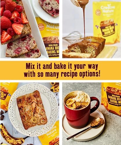 Creative Nature Gluten Free Banana Bread Cake Mix | Top 14 Allergens Free | 250g 5