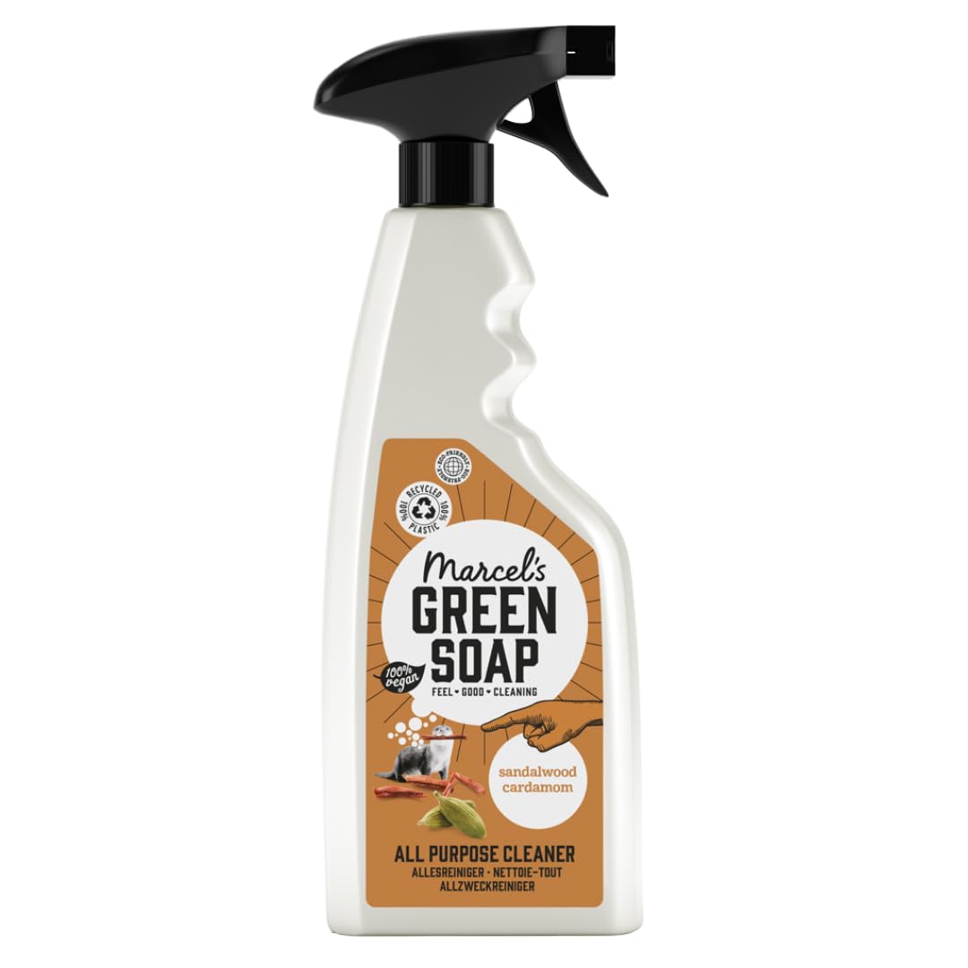 Marcel's Green Soap All Purpose Cleaner Spray Sandalwood & Cardamom | 500 ml | Vegan Formula 1