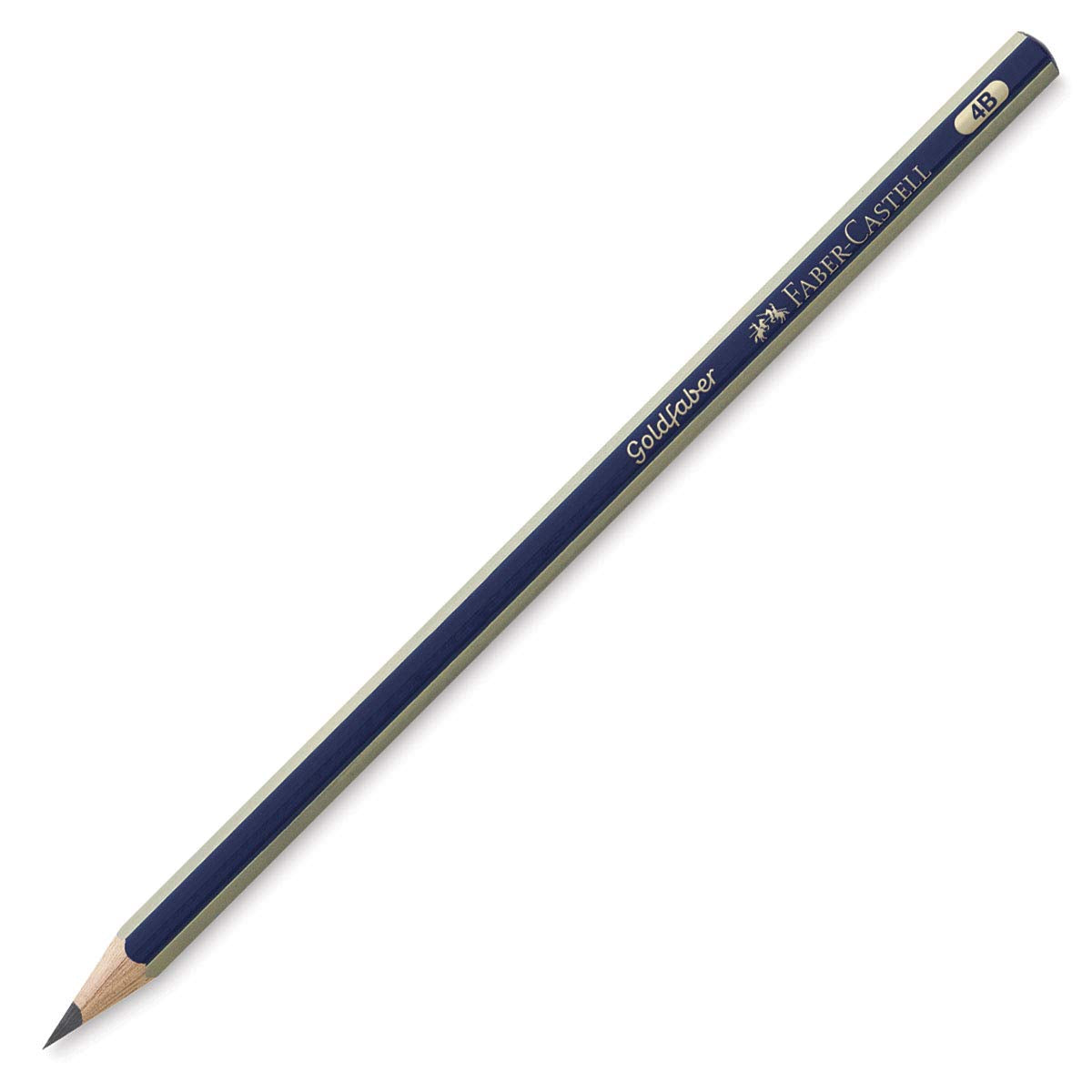 Faber-Castell Goldfaber 1221 Graphite Pencil - 4B Hardness | Smudge-Proof | Includes Sketch Pad