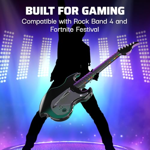 PDP RIFFMASTER Wireless Guitar Controller for Xbox Series X|S, Xbox One, Windows 10/11 - Rock Band 4 & Fortnite Festival Compatible 10