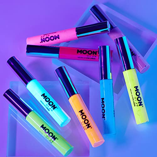 Moon Glow Neon UV Eye Liner 10ml Giallo si illumina brillantemente sotto l&#39;illuminazione UV