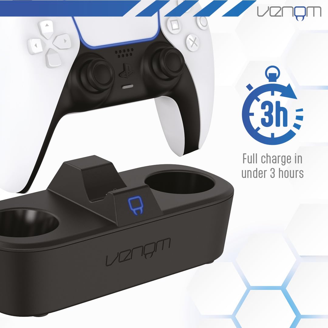 Venom PS5 Controller Turbo Charging Dock | Fast DualSense & Edge Charger wi 2