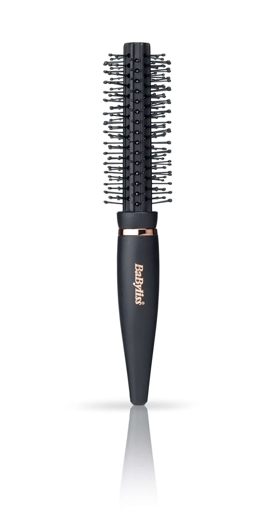 BaByliss Mini Radial Brush - Volumising | Flexible Bristles | Black