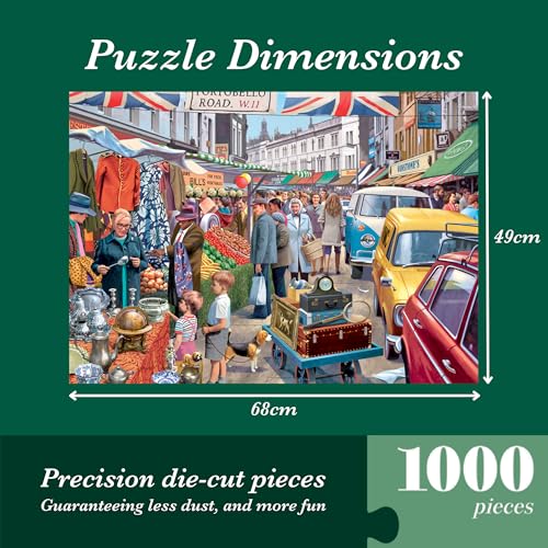 Falcon - Portobello Road Market 1000 Piece Jigsaw Puzzle for Adults 6