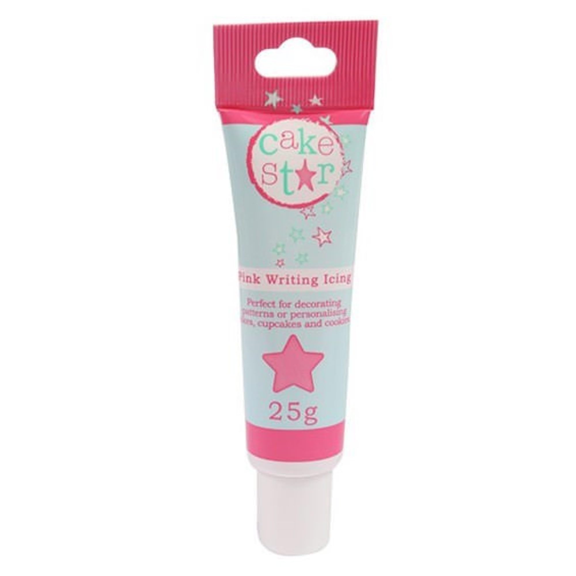 Cake Star - Writing Icing Tubes, Ready-to-Use Frosting Pens for Cake Decorating, 5 Colors (Includes Pink)