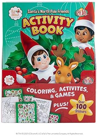The Elf on the Shelf Santa's North Pole Friends - Activity Book with Over 100 Pages & Stickers