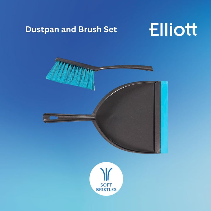 Elliott Large Garden Dustpan and Brush Set for Home and Light Commercial Use