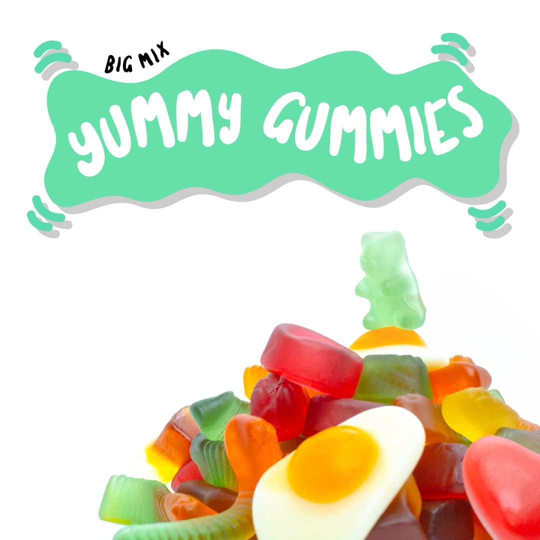 Bebeto Big Mix Fruit & Chewy Gummy Sweets | 150g Bag | 10 Items | No Artificial Colours 5