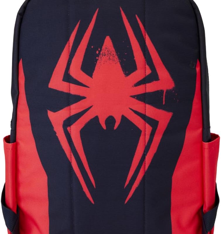 Loungefly Marvel Spider-Man Spider-Verse Miles Morales Suit Full Size Nylon Backpack (LOUMVBK0338)