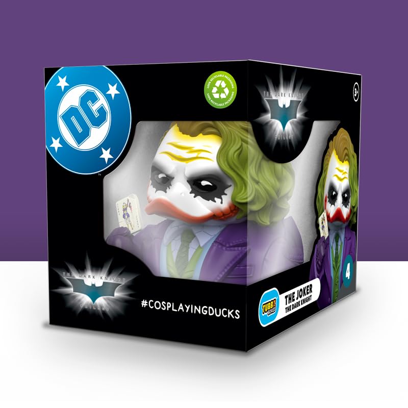 TUBBZ Batman The Dark Knight - Joker Cosplaying Rubber Duck Vinyl Figure | 9 cm