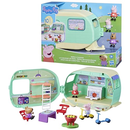 Peppa Pig Peppa's Caravan Playset - 2-in-1 Camping Adventure with Figures & Accessories 22