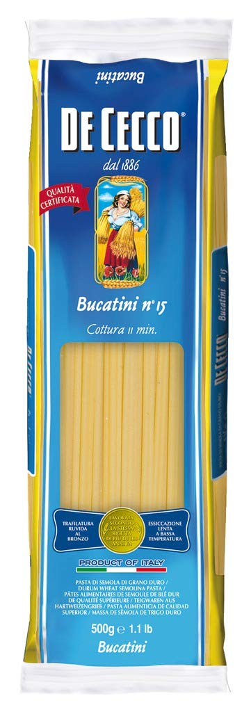 De Cecco Bucatini No. 15 - 500g Italian Pasta