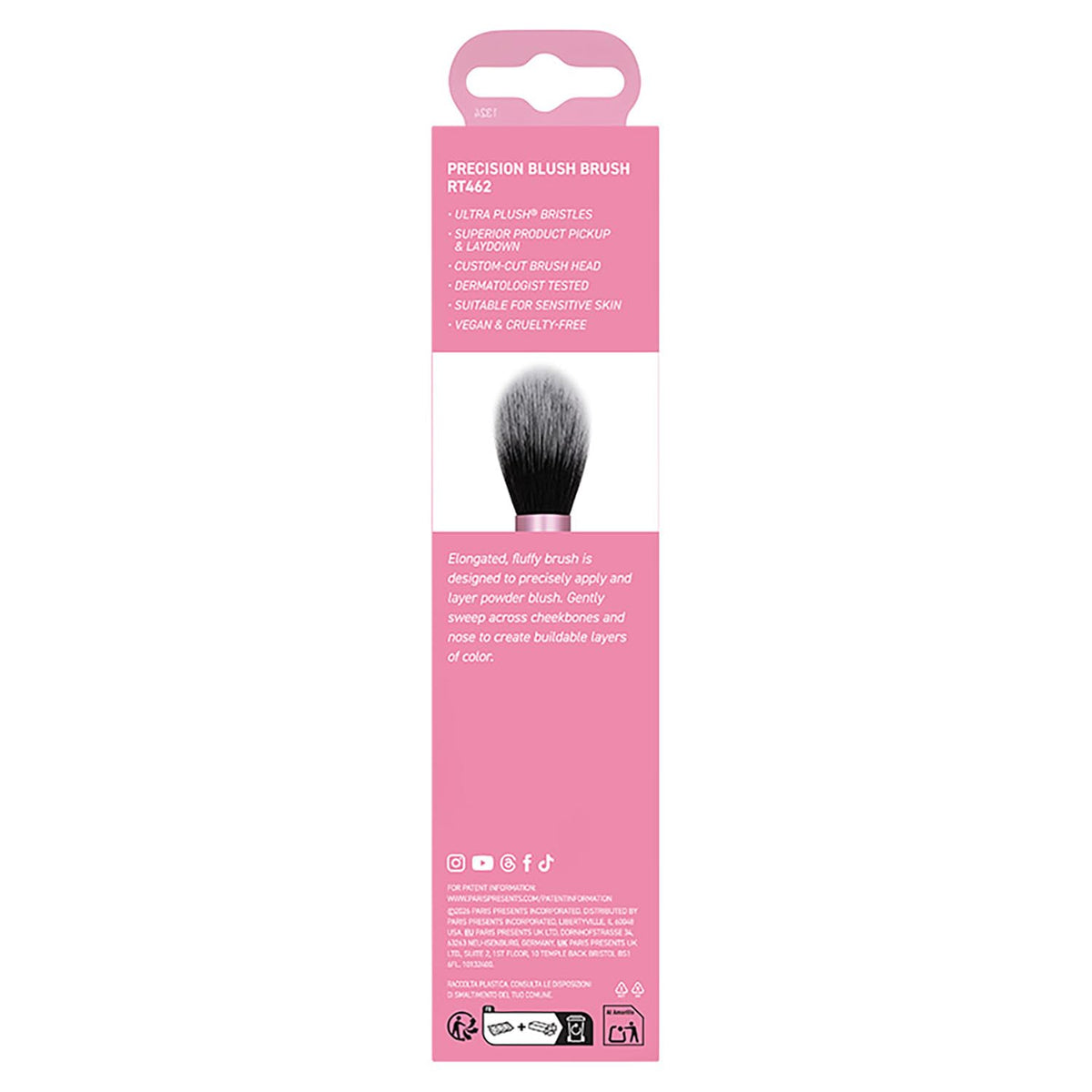 Real Techniques Precision Blush Brush - 1 Count - Pink